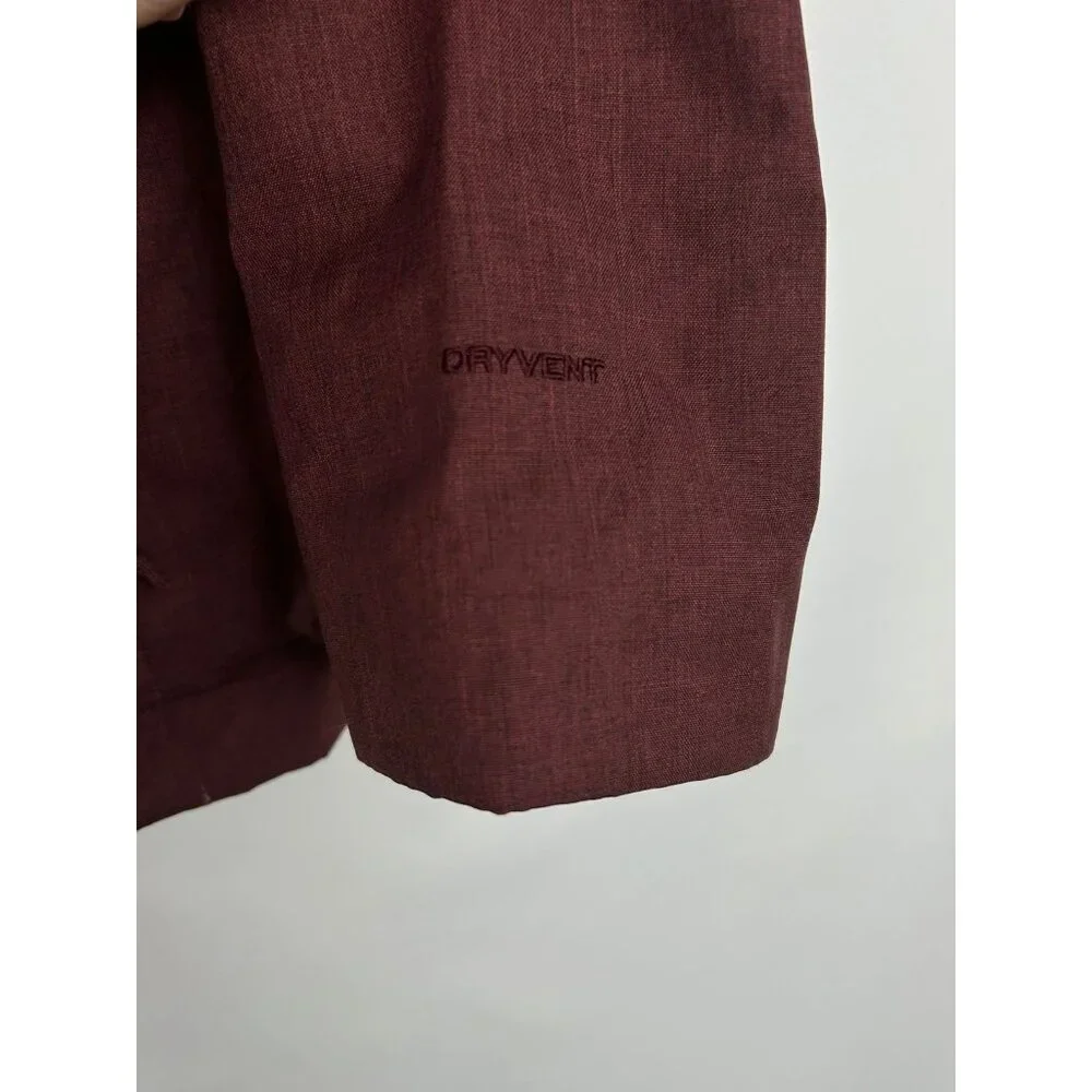 The North Face Women's Medium Jacket DryVent Burgundy Full Zip Pockets